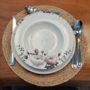 Ver imagem 7 de Jogo 6 Pratos de Porcelana com Estampa Floral Germer Fundos Redondos 23cm Garden
