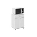 Ver imagem 3 de Gabinete Lavanderia Balcão Multiuso ASM168 c/ 2 Portas e 1 Gaveta Branco - Movelbento
