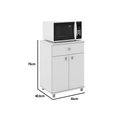 Ver imagem 2 de Gabinete Lavanderia Balcão Multiuso ASM168 c/ 2 Portas e 1 Gaveta Branco - Movelbento