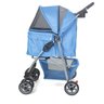 Carrinho Passeio Pet Cachorro Cães e Gatos com Cesto e Porta Copos Azul - Baby Style - 2