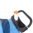 Ver imagem 4 de Carrinho Passeio Pet Cachorro Cães e Gatos com Cesto e Porta Copos Azul - Baby Style