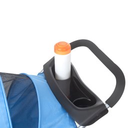 Carrinho Passeio Pet Cachorro Cães e Gatos com Cesto e Porta Copos Azul - Baby Style - 4