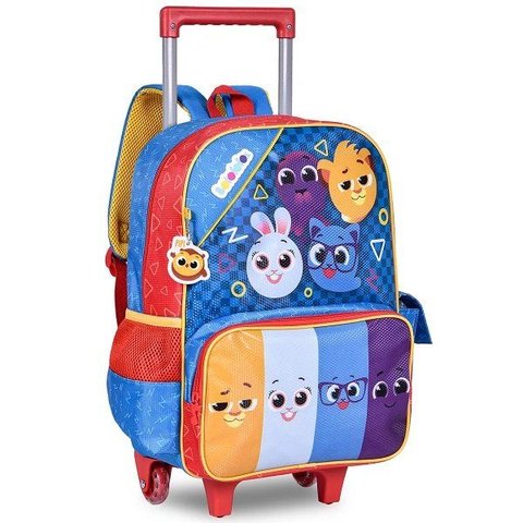 Mochila Bolofofos Escolar Infantil com Rodinhas Clio Style