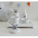 Ver imagem 1 de Kit Higiene Porcelana Bebê Banho Cuidado Quarto Meninos Maternidade K014 Cavalo - Prata