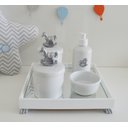 Ver imagem 2 de Kit Higiene Porcelana Bebê Banho Cuidado Quarto Meninos Maternidade K014 Cavalo - Prata