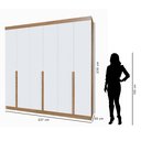 Ver imagem 4 de Guarda-roupa Casal 6 Portas 6 Gavetas 100% Mdf Lisboa