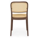 Ver imagem 4 de Conjunto Mesa de Jantar Redonda Solaris Preta 120cm com 4 Cadeiras Roma - Marrom