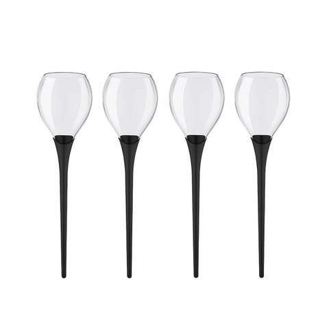 Kit 4 Taças Beach Queen Boccatti 520ml Drinks na Areia Praia Cor:preto