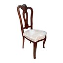 Ver imagem 2 de Cadeira para Cozinha Mesa de Jantar Madeira com Estofado Bege 110x51x56cm