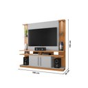 Ver imagem 4 de Home Painel York Tv até 60 Polegadas com Led 2 Portas Naturalle/off-white/ripado