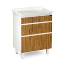 Ver imagem 3 de Gabinete para banheiro 66 cm com cuba Rivera 
