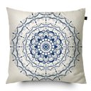 Ver imagem 1 de Almofada Estampada Mandala 40x40cm Provence Azul - Capa com enchimento