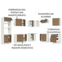 Ver imagem 5 de Armário de Cozinha Completa de Canto 479cm Branco Rustic Glamy Madesa 01