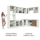 Ver imagem 6 de Armário de Cozinha Completa de Canto 479cm Branco Rustic Glamy Madesa 01