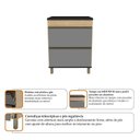 Ver imagem 4 de Balcão Modulado com Gaveta e Porta 70cm Confort 100%MDF