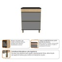 Ver imagem 4 de Balcão Modulado com Gaveta e Porta 70cm Confort 100%MDF