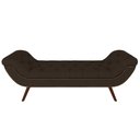 Ver imagem 3 de Kit Cabeceira Estofada Box King Valencia e Recamier Veneza 195 Cm Tca 942 - Veludo Marrom