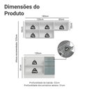 Ver imagem 3 de Armário de Cozinha Compacta 180 Cm Branco/cinza Lux Madesa 02