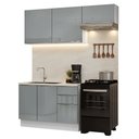Ver imagem 2 de Armário de Cozinha Compacta 180 Cm Branco/cinza Lux Madesa 02