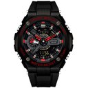 Ver imagem 2 de Relógio Esportivo Multifuncional Masculino Sanda 3170 Vermelho