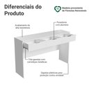Ver imagem 4 de Penteadeira com 3 Gavetas Branco Brisa Madesa