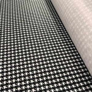 Tecido Estampado Suede Pied Poule Poltrona Cabeceira Estofados Decoração T02 Metro - Lyam Decor Sued