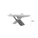 Ver imagem 3 de Mesa Valentina 180 Tampo MDF Canto Reto com 6 Cadeiras Monique Marrom/Creme/Off White/Imbuia