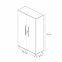 Ver imagem 6 de Kit 2 Peças com Escrivaninha Cavalete e Armário Multiuso 100% MDF com Chave