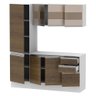 Cozinha Compacta Smart Modulada 170 cm 100% MDF Madesa - 6
