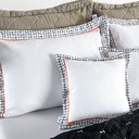 Ver imagem 6 de Kit Colcha Cobre Leito Dupla Face Casal Padrão Bordado Renove Hipercal 400 Fios Preto Cáqui