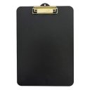 Ver imagem 1 de Prancheta Office Black Preta Mdf Ofício A4 C/ Prendedor Metalizado Stalo:dourado