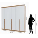 Ver imagem 4 de Guarda-roupa Casal 6 Portas 6 Gavetas 100% Mdf Lisboa