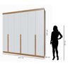 Guarda-roupa Casal 6 Portas 6 Gavetas 100% Mdf Lisboa - 4