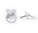 Ver imagem 4 de Kit 30 Unid. 20 Dobradiças + 10 Puxador Rustico: Branco
