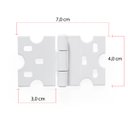 Ver imagem 2 de Kit 30 Unid. 20 Dobradiças + 10 Puxador Rustico: Branco