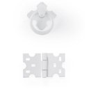 Ver imagem 1 de Kit 30 Unid. 20 Dobradiças + 10 Puxador Rustico: Branco