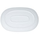 Ver imagem 3 de Kit 2 Travessas Oval Melamina 26x17cm Rasa Buffet Branca Restaurante Salada Petiscos Aperitivos Bar