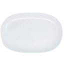 Ver imagem 4 de Kit 2 Travessas Oval Melamina 26x17cm Rasa Buffet Branca Restaurante Salada Petiscos Aperitivos Bar