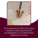 Ver mais imagens de Guarda Roupa Solteiro 4 Portas 2 Gavetas com Espelho MDF Veracruz