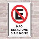 Ver imagem 1 de Placa Decorativa Sinalização Não Estacione-30X45Cm