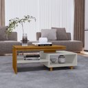 Ver imagem 1 de Mesa de Centro Decorativa Lima Tampo Duplo Design Moderno
