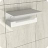 Porta Papel Higienico Com Suporte Para Celular Branco ELG - 5