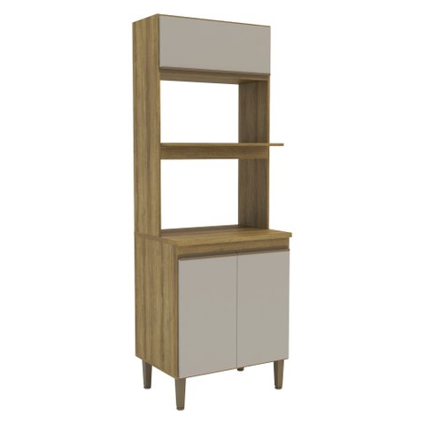 Paneleiro Torre Quente 70cm 3 Portas 2 Nichos Mel/arenas
