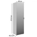Ver imagem 4 de Sapateira Versa Home 1 Porta 5 Prateleiras com Espelho Branco - Telasul