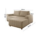 Ver imagem 5 de Sofá Boreal de 185cm B25 Chaise Lado Direito Meu Sofá Online