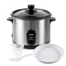 Panela de Arroz Elétrica Midi Itatiaia - 1,5l 500w Inox com Preto - 2