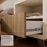 Cabeceira Casal Queen com 2 Mesas de Cabeceira Led 3000k e Tomadas 100% Mdf Mabel - 8