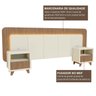 Cabeceira Casal Queen com 2 Mesas de Cabeceira Led 3000k e Tomadas 100% Mdf Mabel - 9