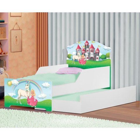 Bicama Infantil Adesivado Uly Princesa Encantada