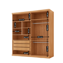 Ver imagem 3 de Guarda Roupa Casal Amsterdã 100% MDF 4 Portas 3 Gavetas